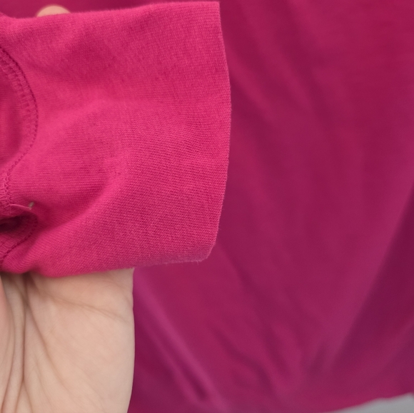 Nike Hot Pink Women's Long-Sleeve Pullover - Picture 3 of 5